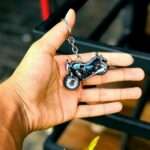 Colorful Royal Enfield Meteor 350 Bike Shape Gel Keychain