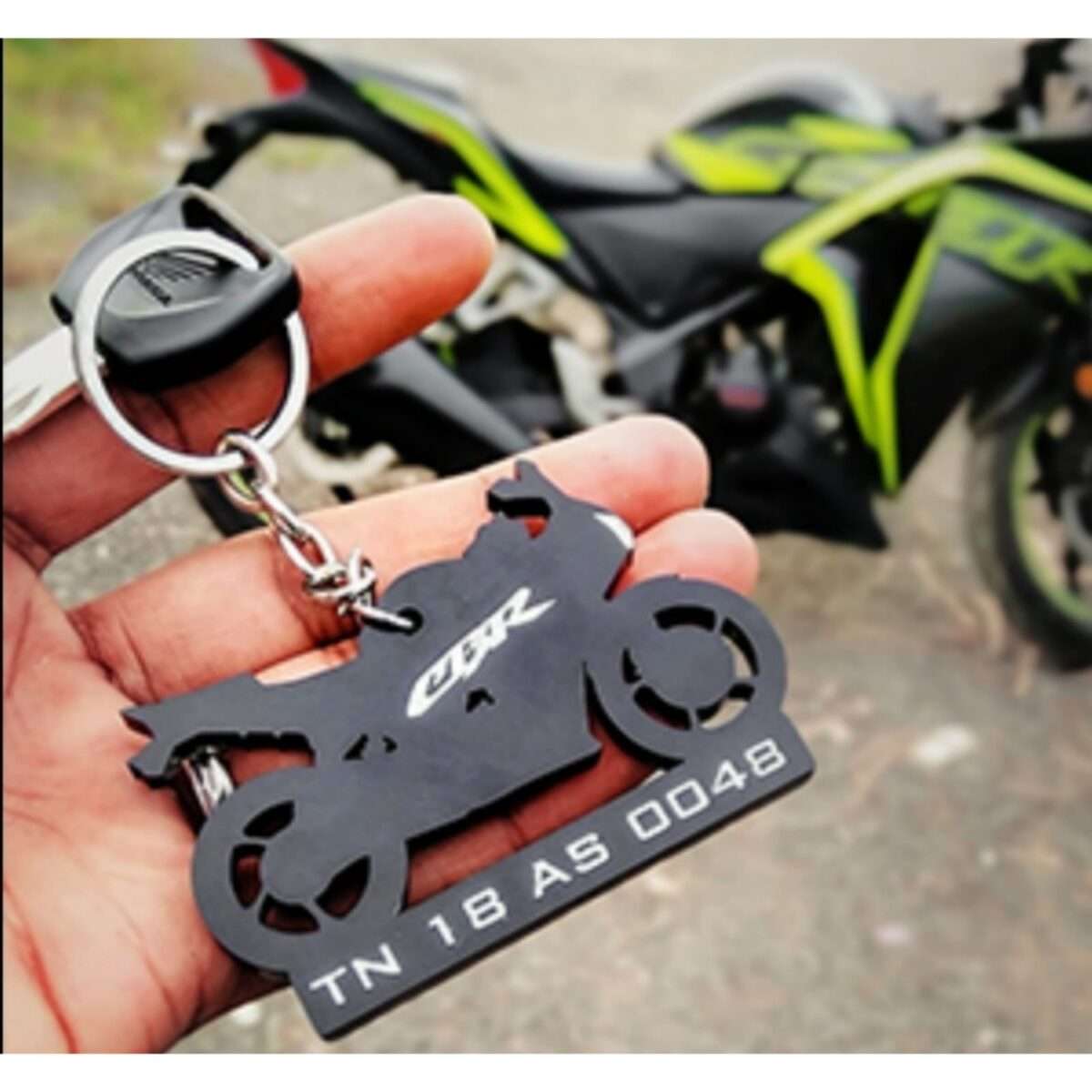 Acrylic CBR Bike Shape Keychain
