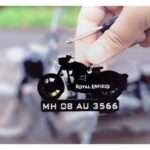 Acrylic Royal Enfield Classic 350 Keychain