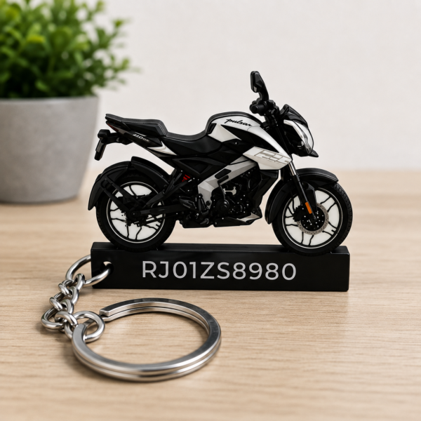 Bajaj Pulsar NS125 Pewter Grey Keychain