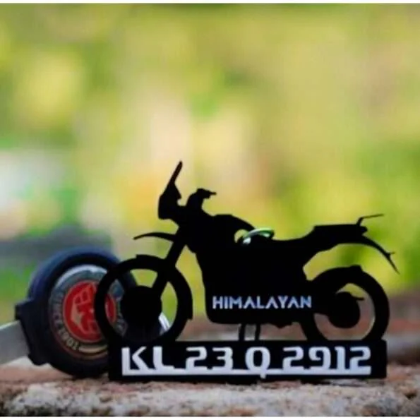 Bike Shape Acrylic Keychain