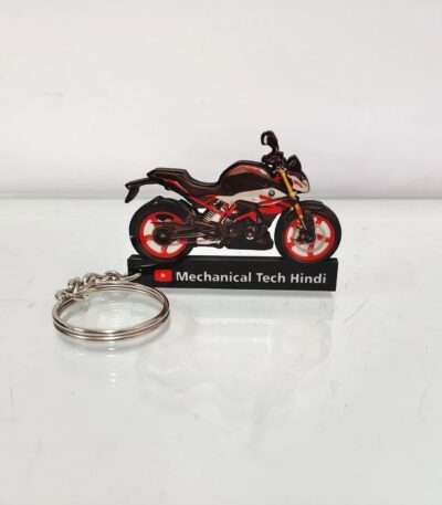 Customized BMW G310R Style Sport Edition Colorful Bike Shape Gel Keychain