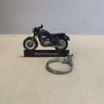 Customized Jawa 42 Starlight Blue Matte Colorful Bike Shape Gel Number Plate Keychain (2)