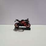Customized KTM RC 200 Black Colorful Bike Shape Gel Number Plate Keychain (2016-2018)