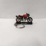 Customized Royal Enfield Continental GT 650 Rocker Red Colorful Bike Shape Gel Number Plate Keychain