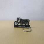 Customized Royal Enfield Hunter 350 Rebel Black Colorful Bike Shape Gel Number Plate Keychain (2)
