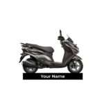 Customized Suzuki Burgman Street 125 Metallic Royal Bronze QS4 Colorful Scooter Shape Gel Number Plate Keychain