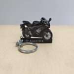 Customized Yamaha YZF R15 V3 Darknight Colorful Bike Shape Gel Number Plate Keychain
