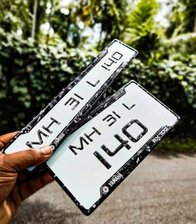 Yamaha RX100 Number Plate