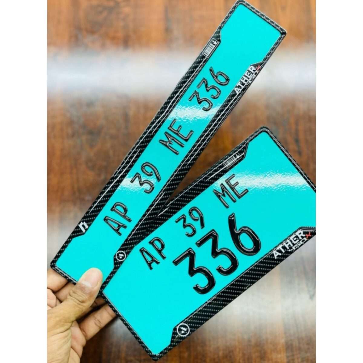 Ather 450X and Ather 450 Plus Gel Scooter Number Plate