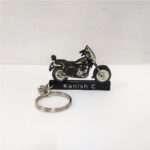 Customized Bajaj Avenger Cruise 220 Auburn Black Colorful Bike Shape Gel Number Plate Keychain