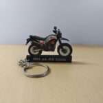 Customized Hero Xpulse 200 4V Rally Edition Pearl Fadeless White Colorful Bike Shape Gel Number Plate Keychain