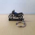 Customized Hero Xpulse 200 4V Techno Blue Met Black Colorful Bike Shape Gel Number Plate Keychain