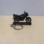 Customized Honda SP 125 Pearl Siren Blue Striking Green Colorful Bike Shape Gel Number Plate Keychain
