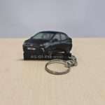 Customized Hyundai Aura Starry Night Colorful Car Shape Gel Number Plate Keychain (2)