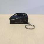 Customized Hyundai I20 Starry Night Colorful Car Shape Gel Number Plate Keychain (2)