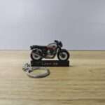 Customized Royal Enfield Interceptor 650 Baker Express Colorful Bike Shape Gel Number Plate Keychain