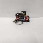 Customized Yamaha MT 15 V2 Ice Fluo-Vermillion Colorful Bike Shape Gel Number Plate Keychain