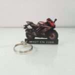 Customized Yamaha YZF R15V3 Thunder Grey Colorful Bike Shape Gel Number Plate Keychain