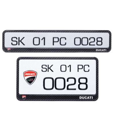 Ducati Gel Number Plate