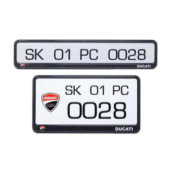 Ducati Gel Number Plate