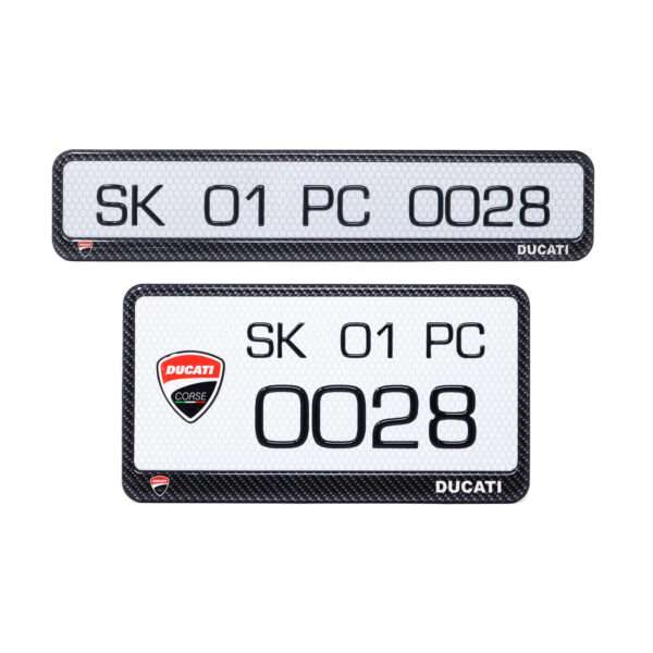 Ducati Gel Number Plate