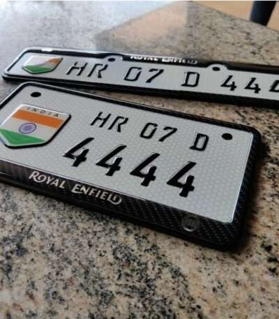 Hunter 350 Bike Gel Number Plate