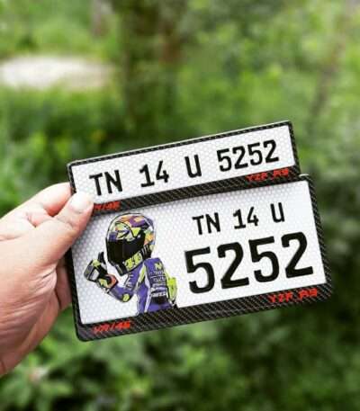Personalized Bike Gel Number Plate