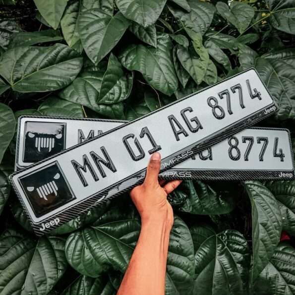 Premium Jeep Compass Number Plate