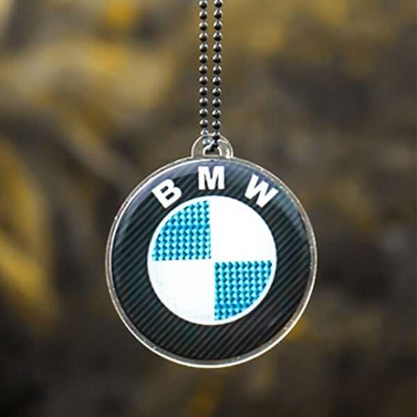 BMW Logo Style Car Premium Mirror Hanging