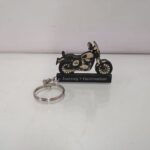Customized Yezdi Roadster Sin Silver Colorful Bike Shape Gel Number Plate Keychain