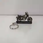 Customized Yezdi Roadster Sin Silver Colorful Bike Shape Gel Number Plate Keychain