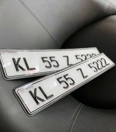 Premium Car Number Plate (Gel)