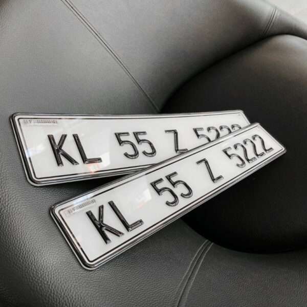 Premium Car Number Plate (Gel)