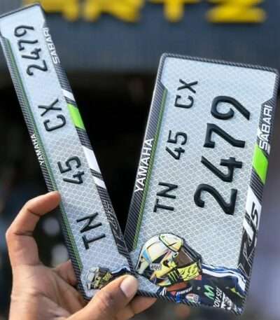 Yamaha R15 V1, V2, V3, V4 Bike Gel Number Plate