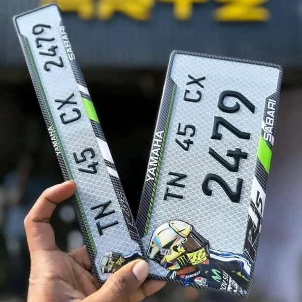 Yamaha R15 V1, V2, V3, V4 Bike Gel Number Plate