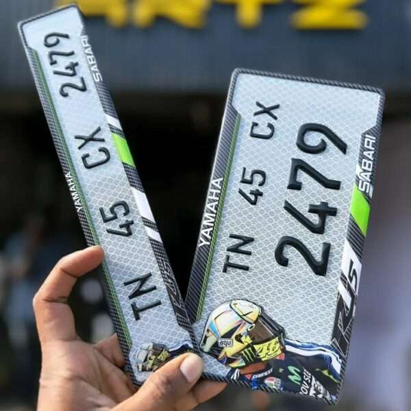 Yamaha R15 V1, V2, V3, V4 Bike Gel Number Plate