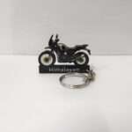 Customized Royal Enfield Himalayan 411 Gravel Grey Colorful Bike Shape Gel Number Plate Keychain (2)