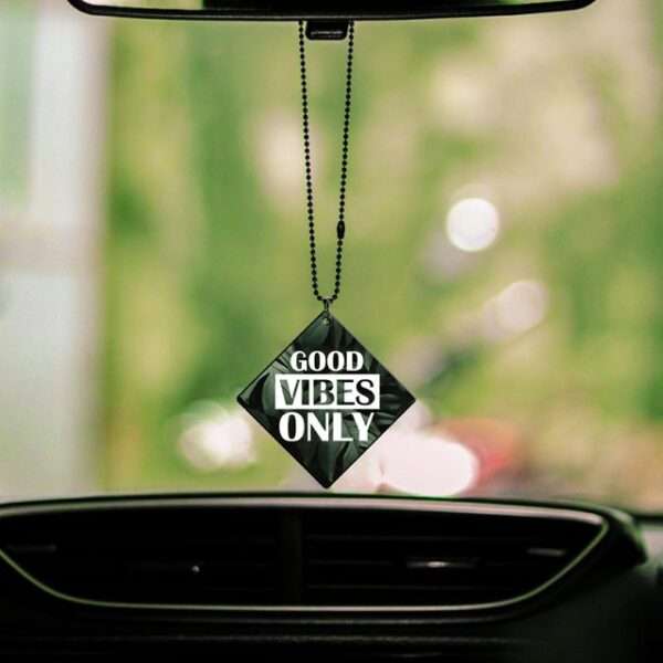 Good Vibes Only Quote Premium Car Gel Mirror Hanging