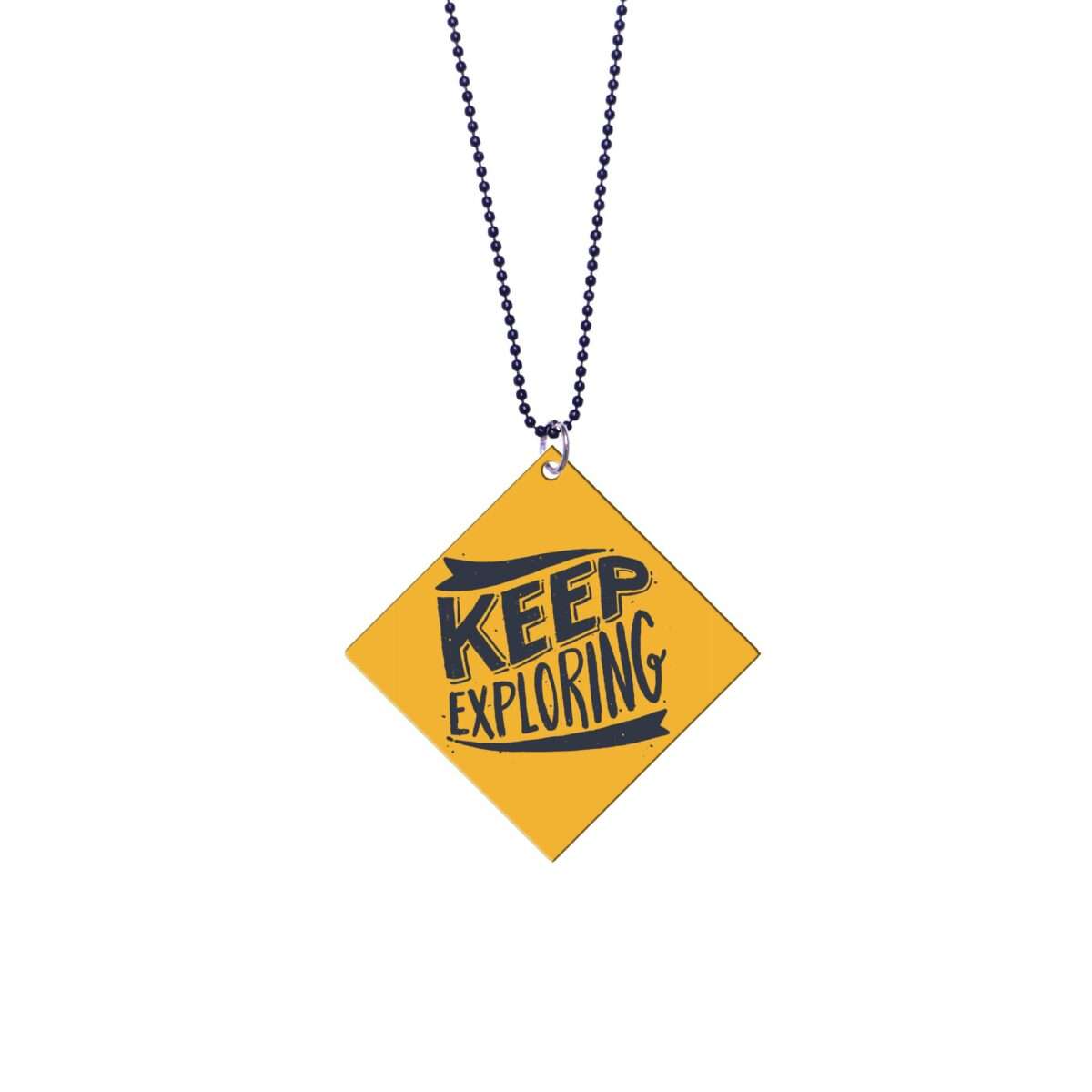 Keep Exploring Quote Logo Style Car Gel Premium Mirror Hanging (2)