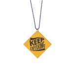 Keep Exploring Quote Logo Style Car Gel Premium Mirror Hanging (2)
