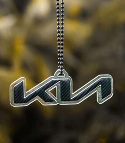 Kia Logo Style Car Premium Mirror Hanging