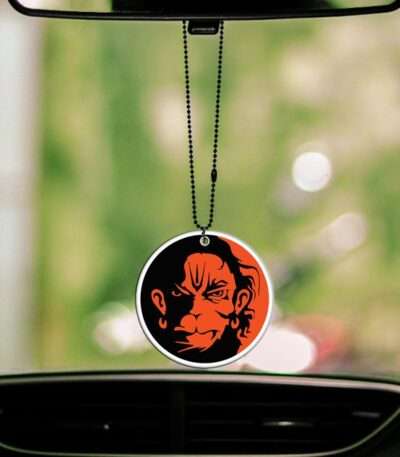 Lord Hanuman Gel Car Premium Mirror Hanging