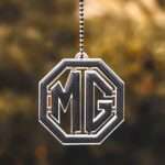 MG Logo Style Car Premium Mirror Hanging