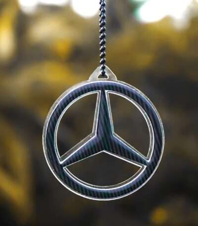 Mercedes Logo Style Car Premium Mirror Hanging