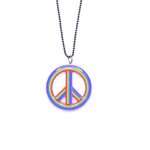 Peace Logo Style Car Premium Mirror Hanging (2)