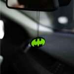 Acrylic Fluorescent Green Batman Car Premium Mirror Hanging (2)