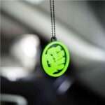 Acrylic Fluorescent Green Hulk Car Premium Mirror Hanging (3)