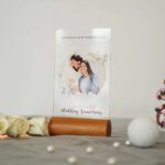 Acrylic Frameless UV Printed Photo Frame With Wooden Holder