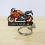 Customized Honda CBR 250R Repsol Race Replica Colorful Bike Shape Gel Number Plate Keychain (2)